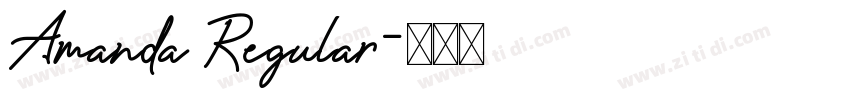 Amanda Regular字体转换